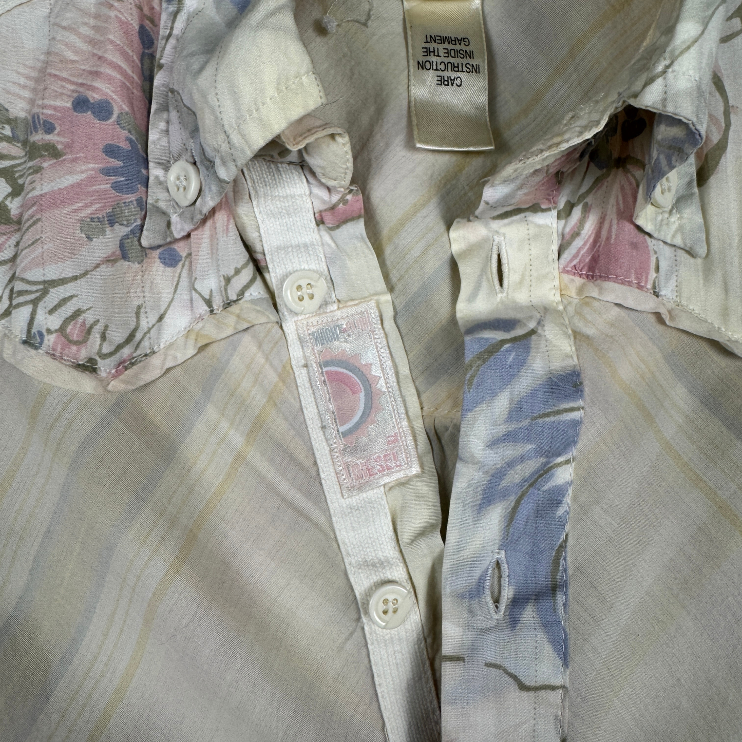 (XXS) Diesel Pastel Floral Midi Dress