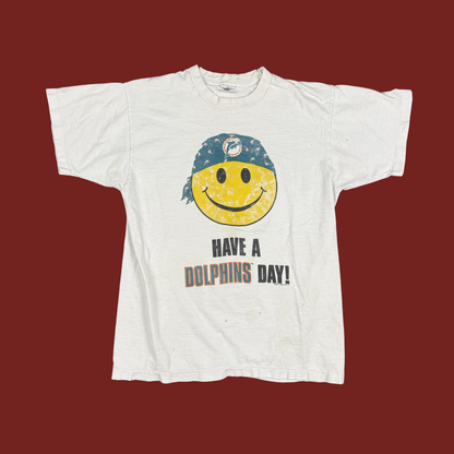 (L) 1995 Miami Dolphins "Have a Dolphins Day!" Tee