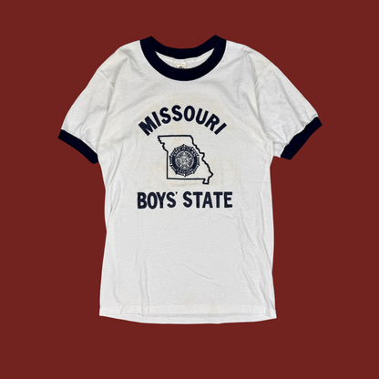 (S/M) 70s Missouri Boys' State Ringer Tee