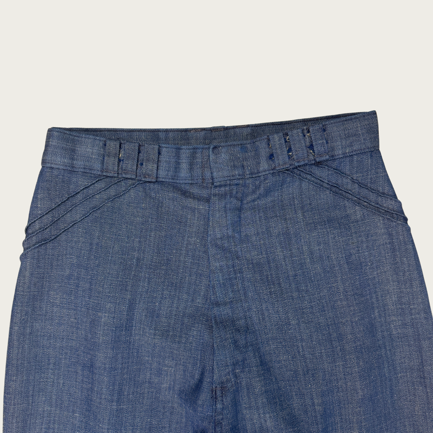 (27") 70s Dark Wash Lightweight Wide Leg Flares