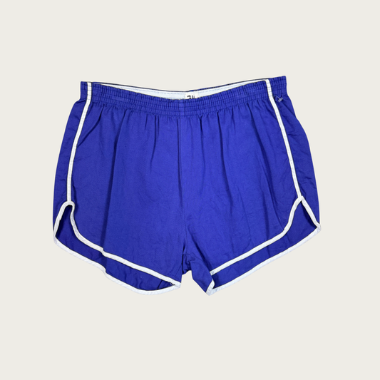 (L) 70s/80s Indigo Athletic Shorts