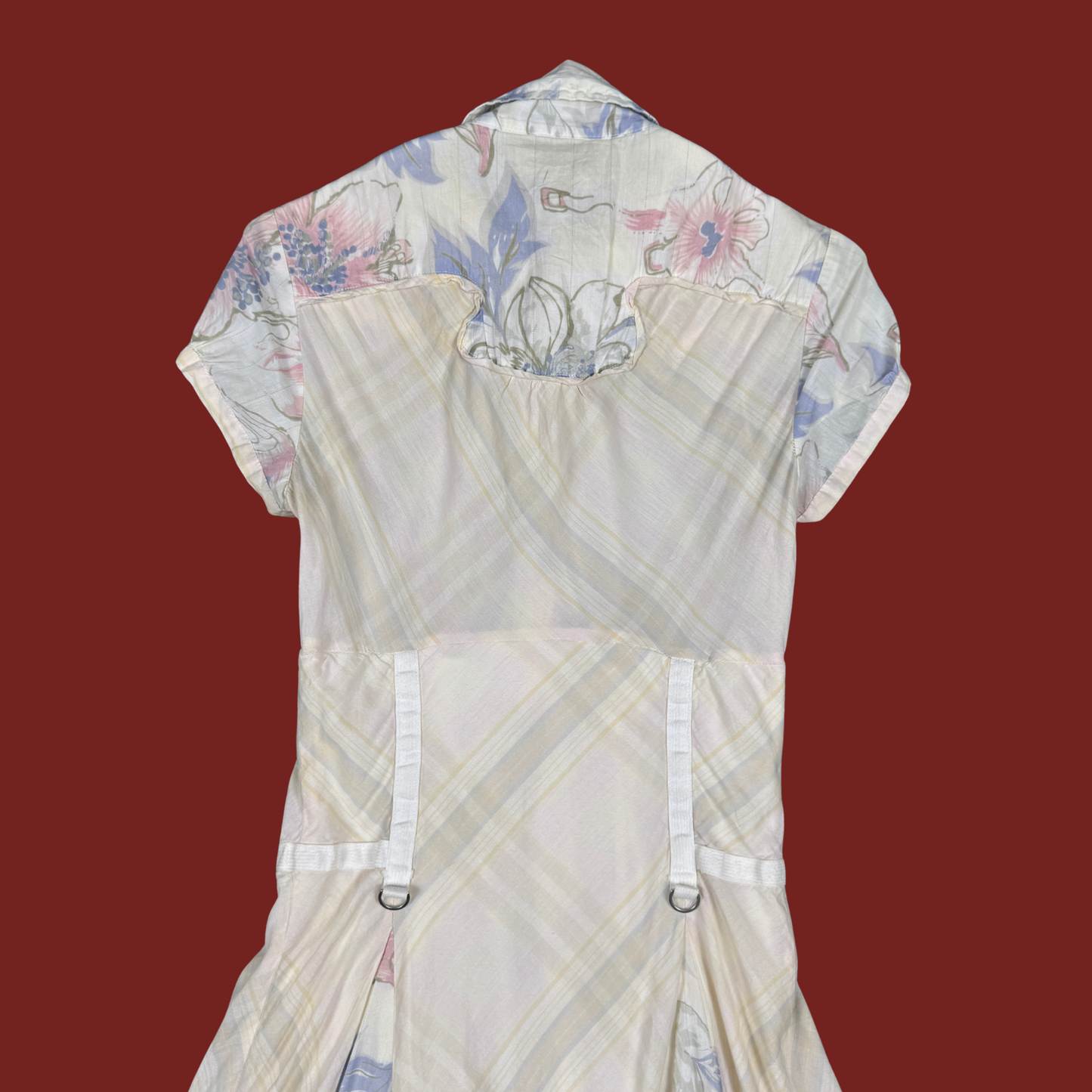 (XXS) Diesel Pastel Floral Midi Dress