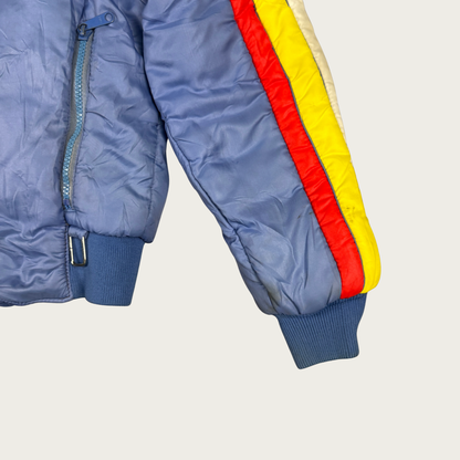 (M) 80s Color Block Puffer Jacket