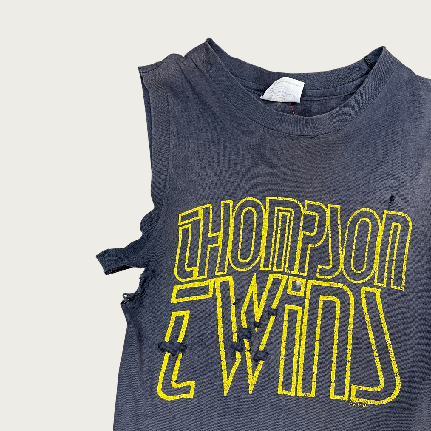 (S) 1987 Thompson Twins Thrashed Muscle Tee