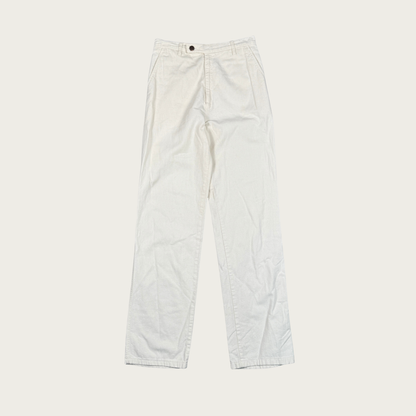 (27") 70s Cream Calvin Klein Vintage Straight Leg Pants