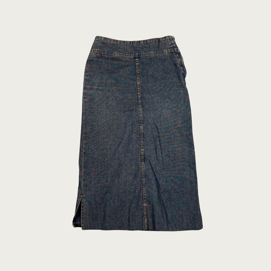 (24") 90s/Y2K Denim Midi Skirt