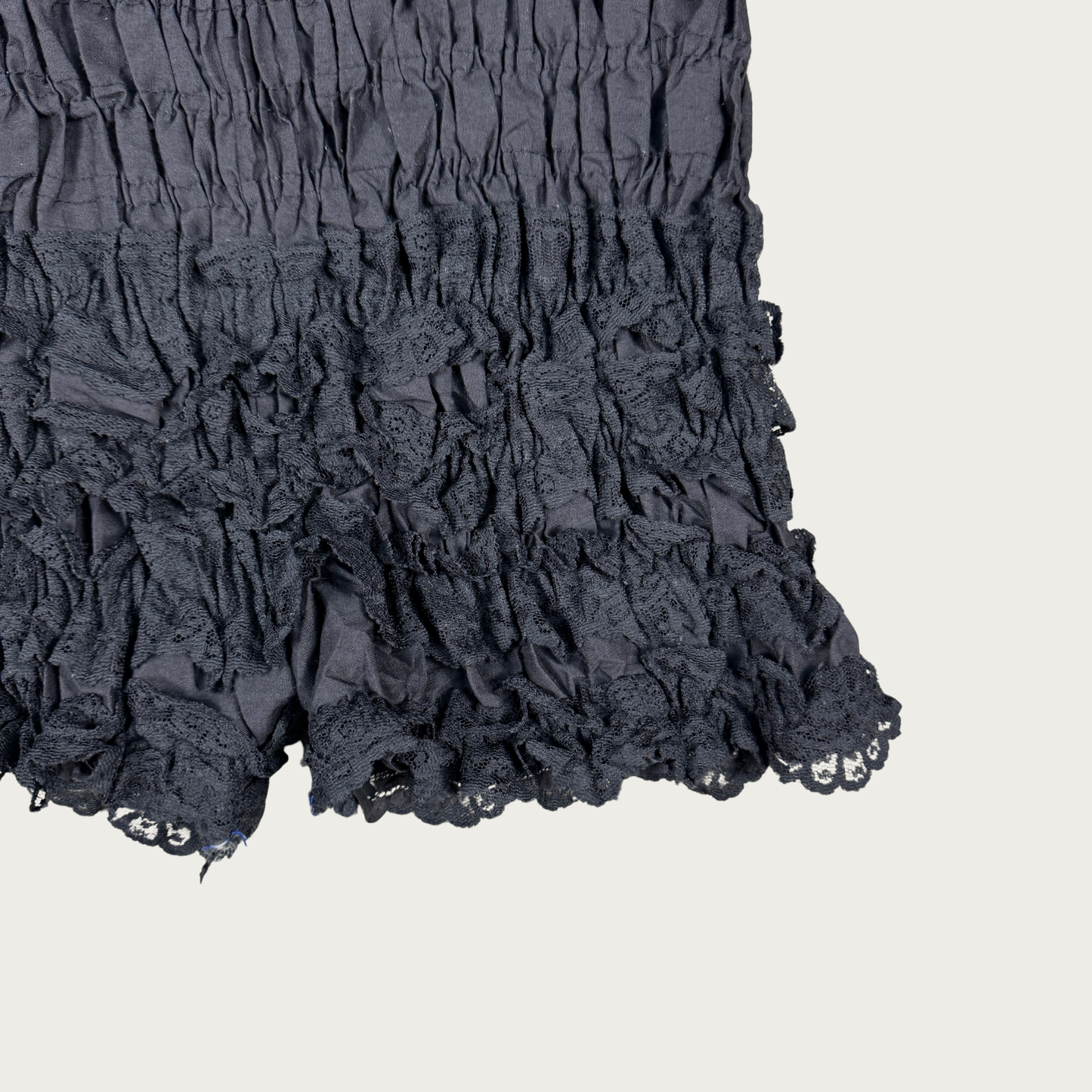 (M) 60s/70s Black Lace Ruffle Bloomers