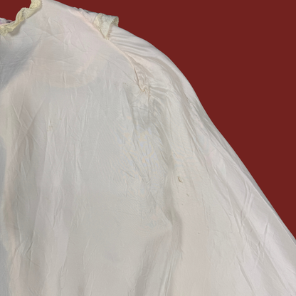 (OS) 60s/70s Lace Trim Baby Pink Slip Cover