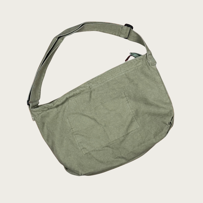 TCW Screen Printed Canvas Messenger Bag