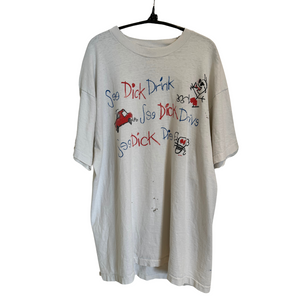80's See Dick Drink Stick Man Shirt
