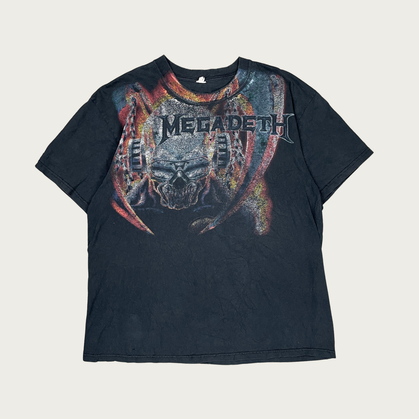 (L) 2000s Megadeath Faded Reprint Tee