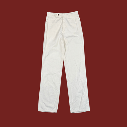 (27") 70s Cream Calvin Klein Vintage Straight Leg Pants
