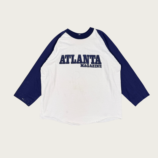 (M/L) 70s/80s Atlanta Magazine Baseball Tee