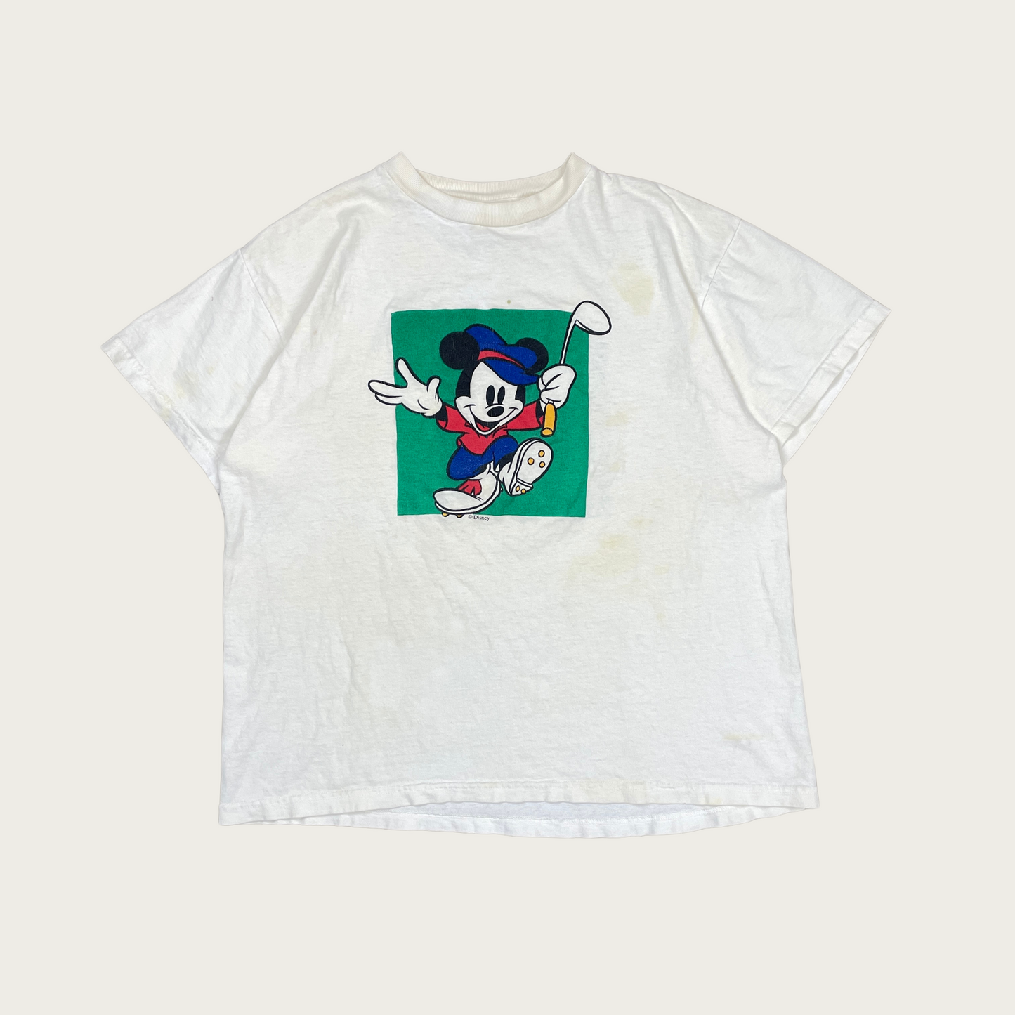 (L) 90s Mickey's Golf Club Tee