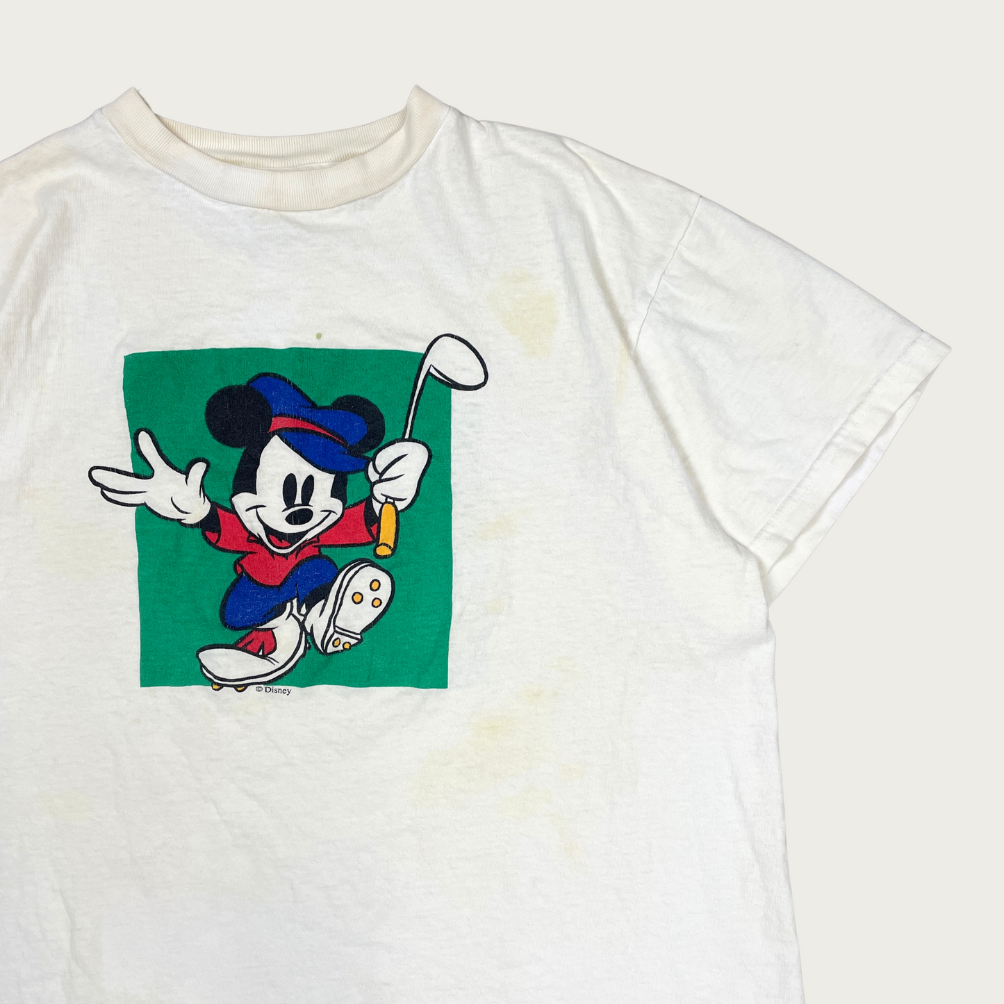 (L) 90s Mickey's Golf Club Tee