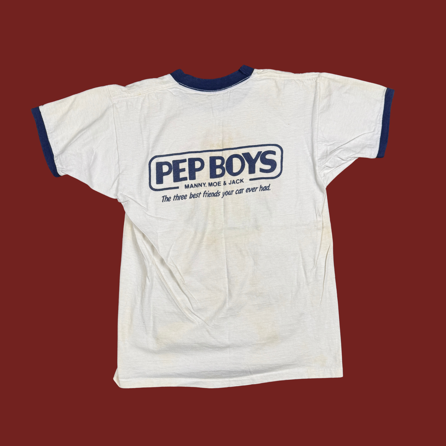 (M/L) 70s/80s Pep Boys Ringer Tee