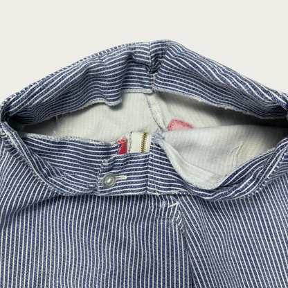 (25") 70s Pinstripe Hearts Bell Bottoms