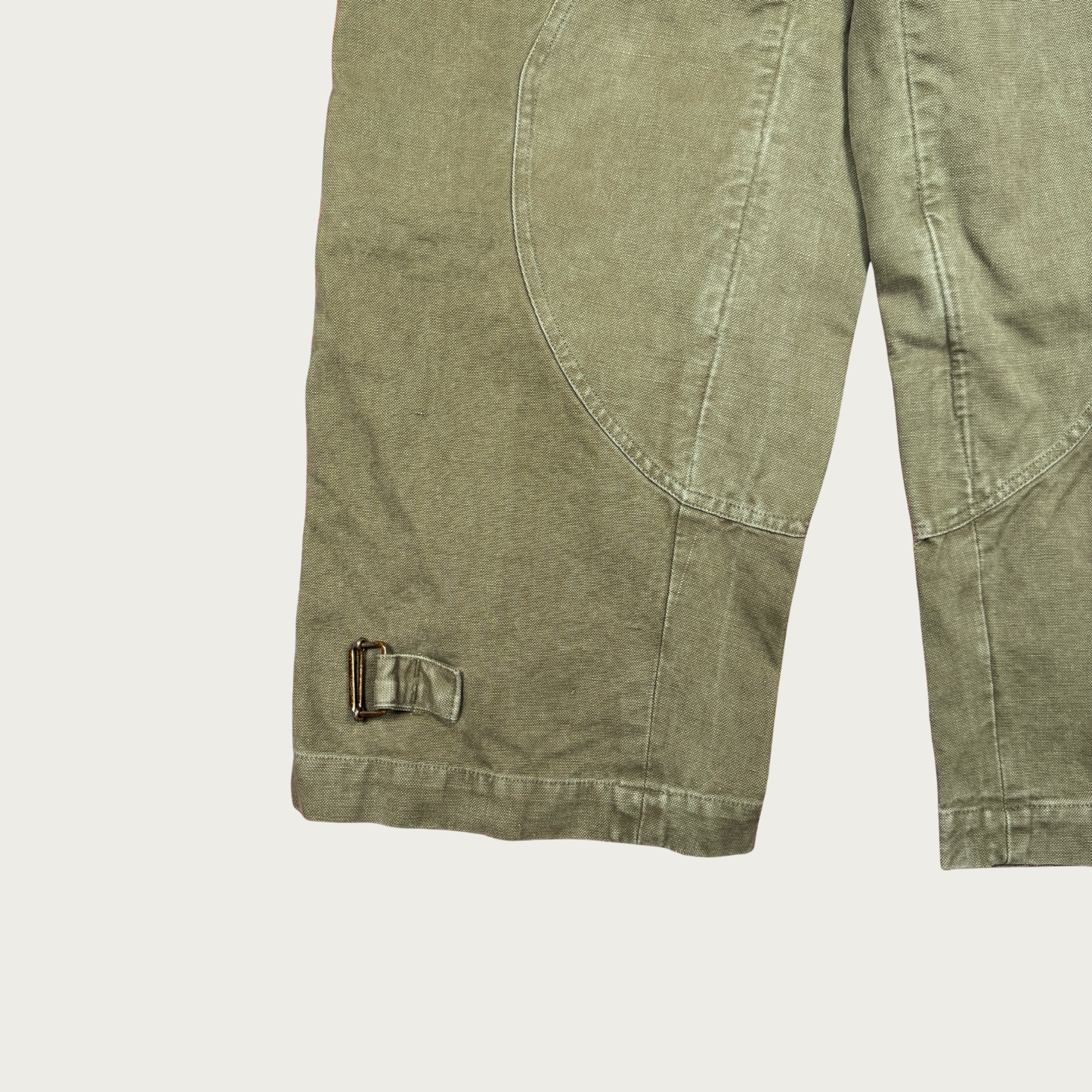 (Up to 34") 1950s French Military Stone Washed Motorcycle Pants