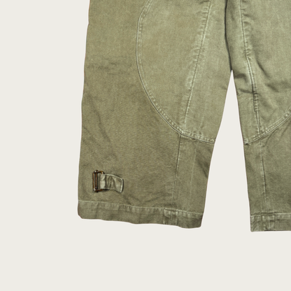 (Up to 34") 1950s French Military Stone Washed Motorcycle Pants