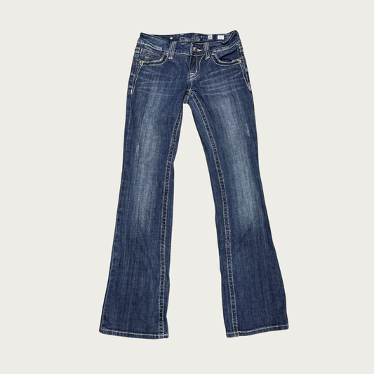 (28") Y2K Miss Me Low Rise Bootcut Jeans