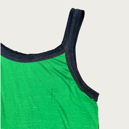 (M/L) 70s/80s Green/Navy Tank Top