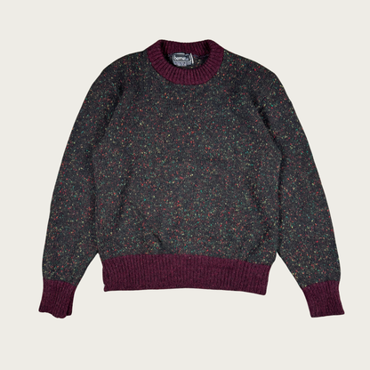 (S/M) 70s/80s Multicolor Marled Knit Sweater