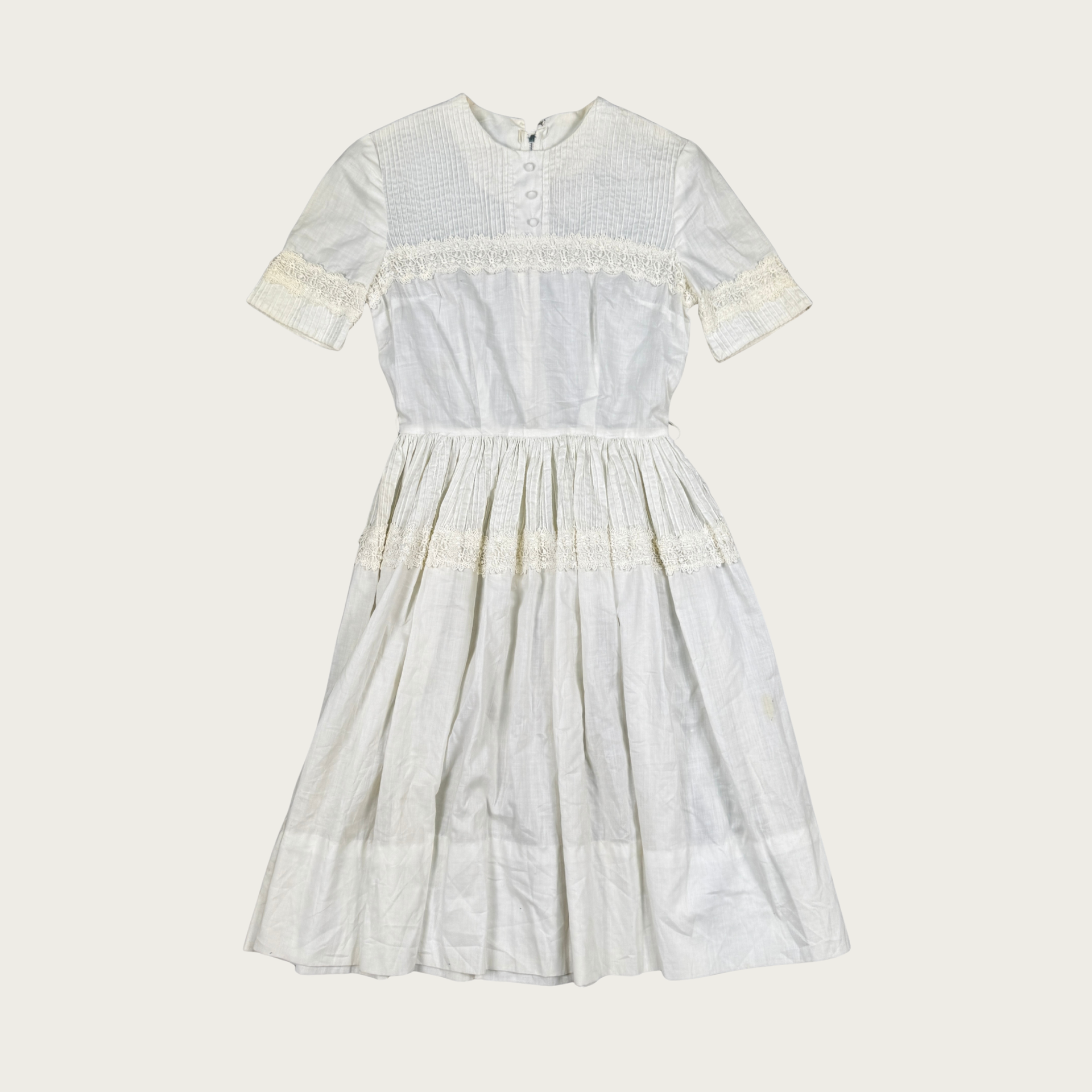 XXS/XS) 60s/70s White Midi Dress – The Clothing Warehouse
