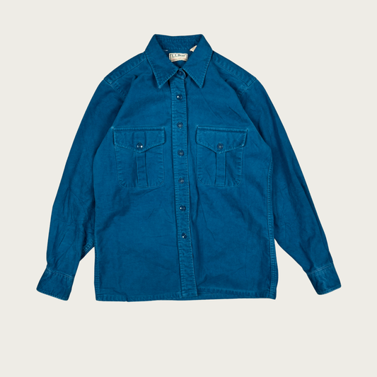 (M) L.L. Bean Teal Chamois Cloth Shacket