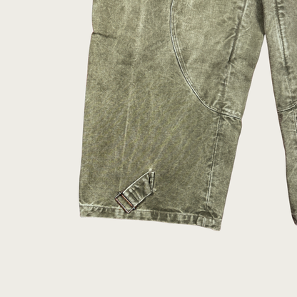 (Up to 34") 1950s French Military Stone Washed Motorcycle Pants
