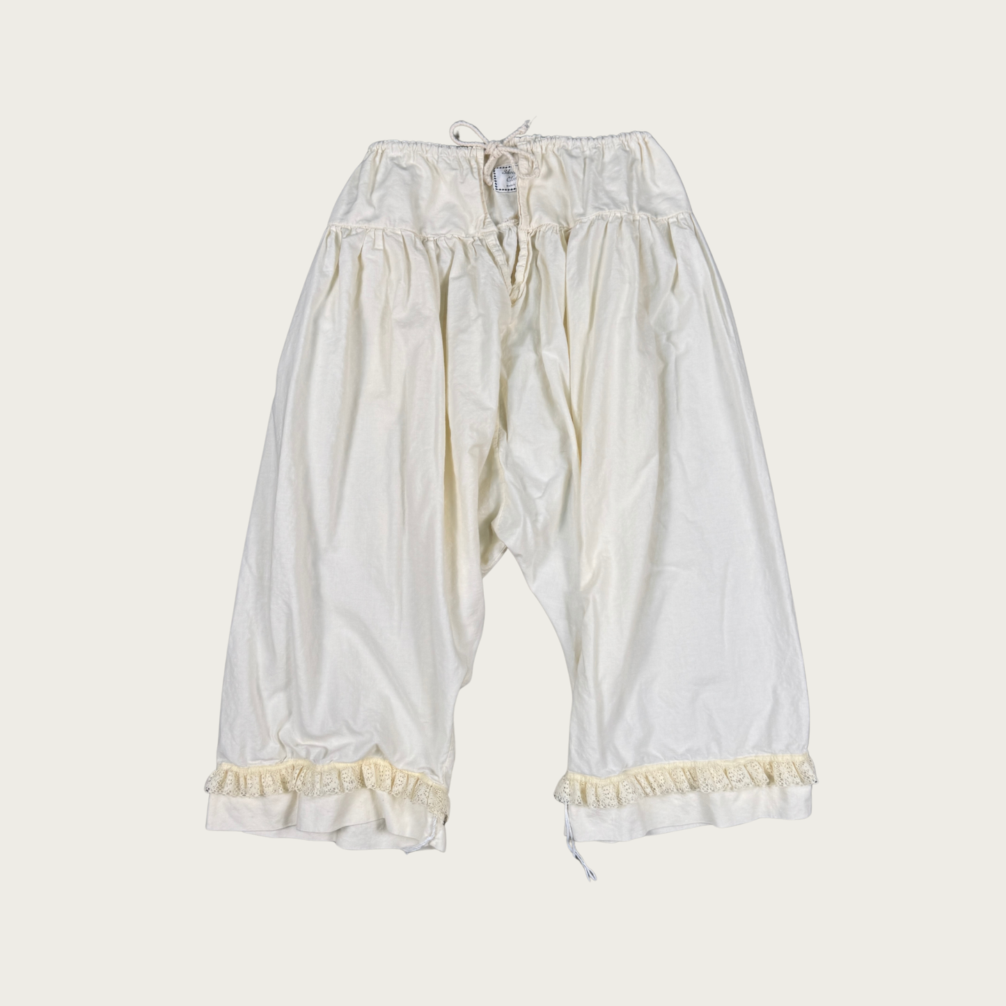 (OS) Cream Cotton Pantaloons/Bloomers