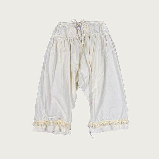 (OS) Cream Cotton Pantaloons/Bloomers
