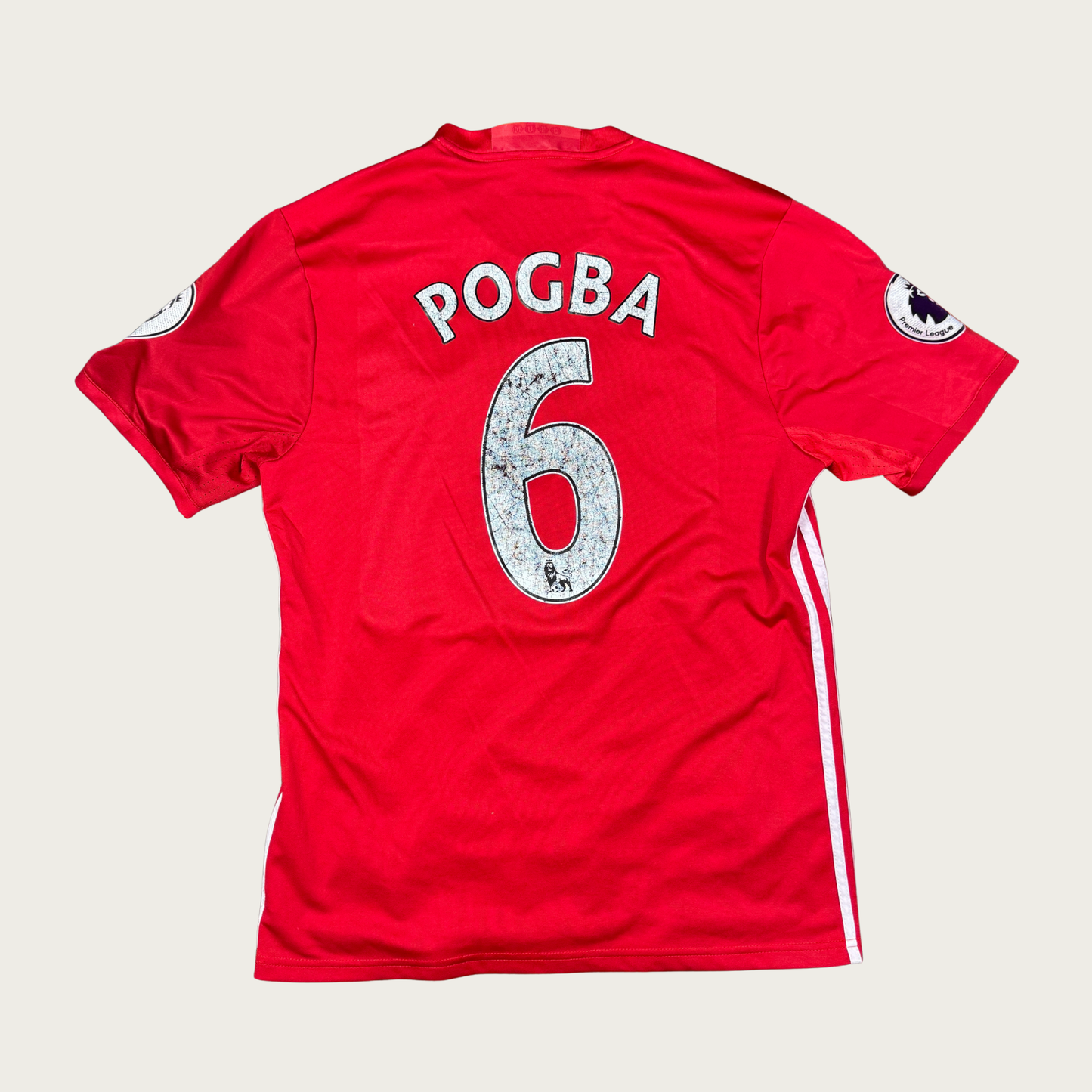 (XL) Adidas Manchester United #9 Pogba 2016/17 Home Jersey