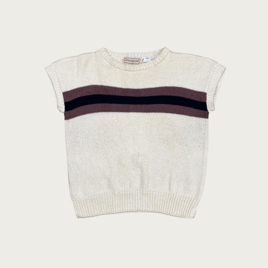 (M) Striped Knit Top