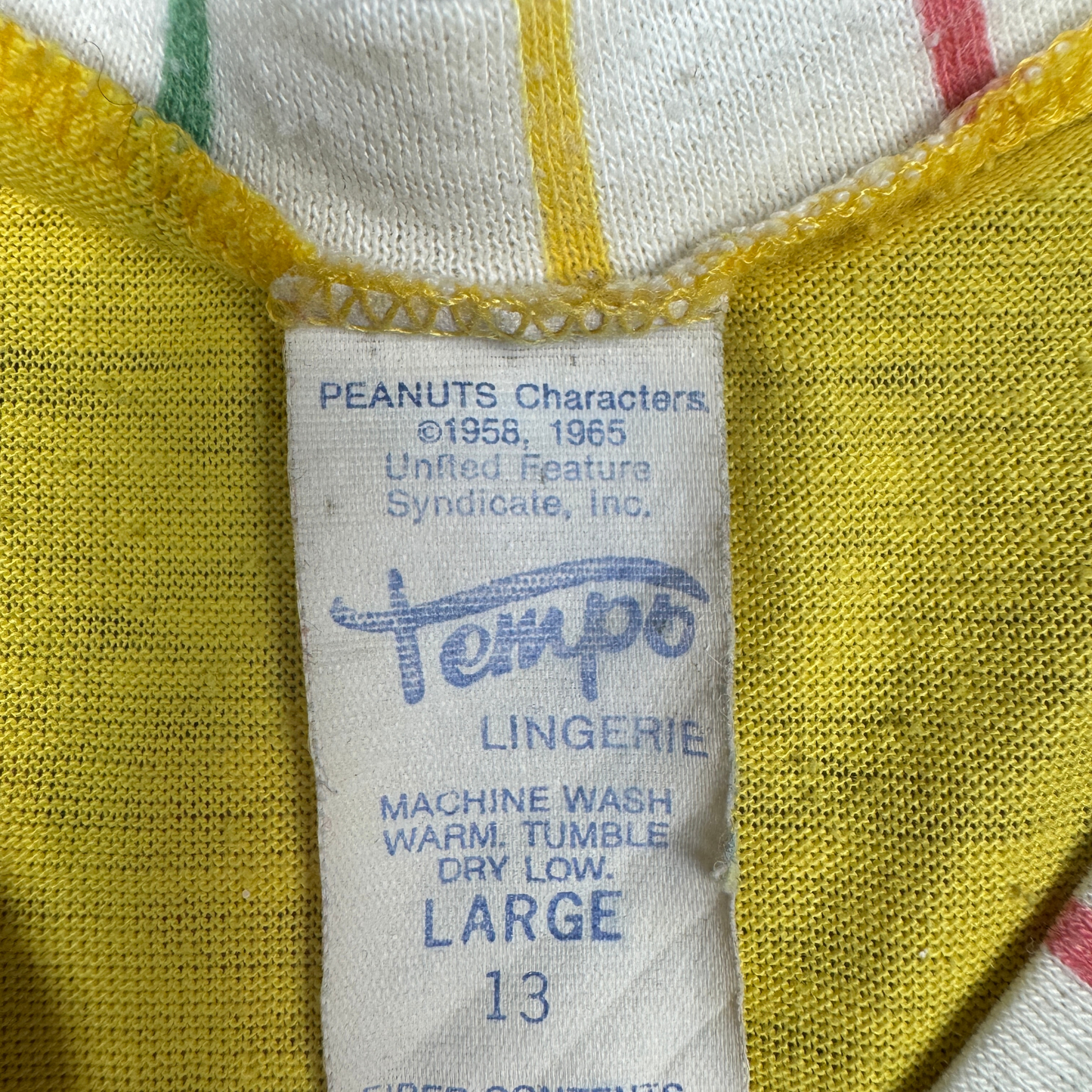 (L) 1965 Snoopy Soccer Tank