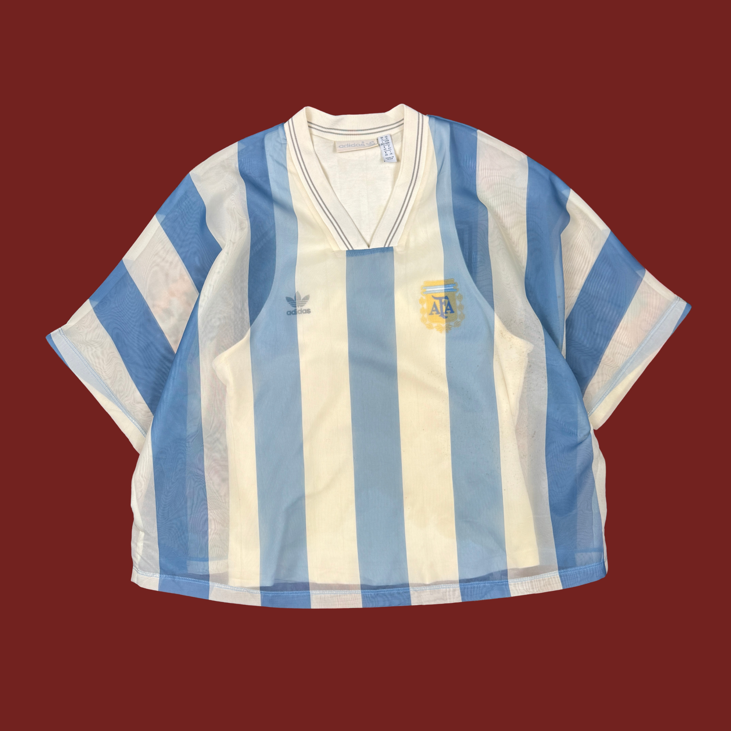 (M) Adidas Argentina #10 Maradona Layered Jersey