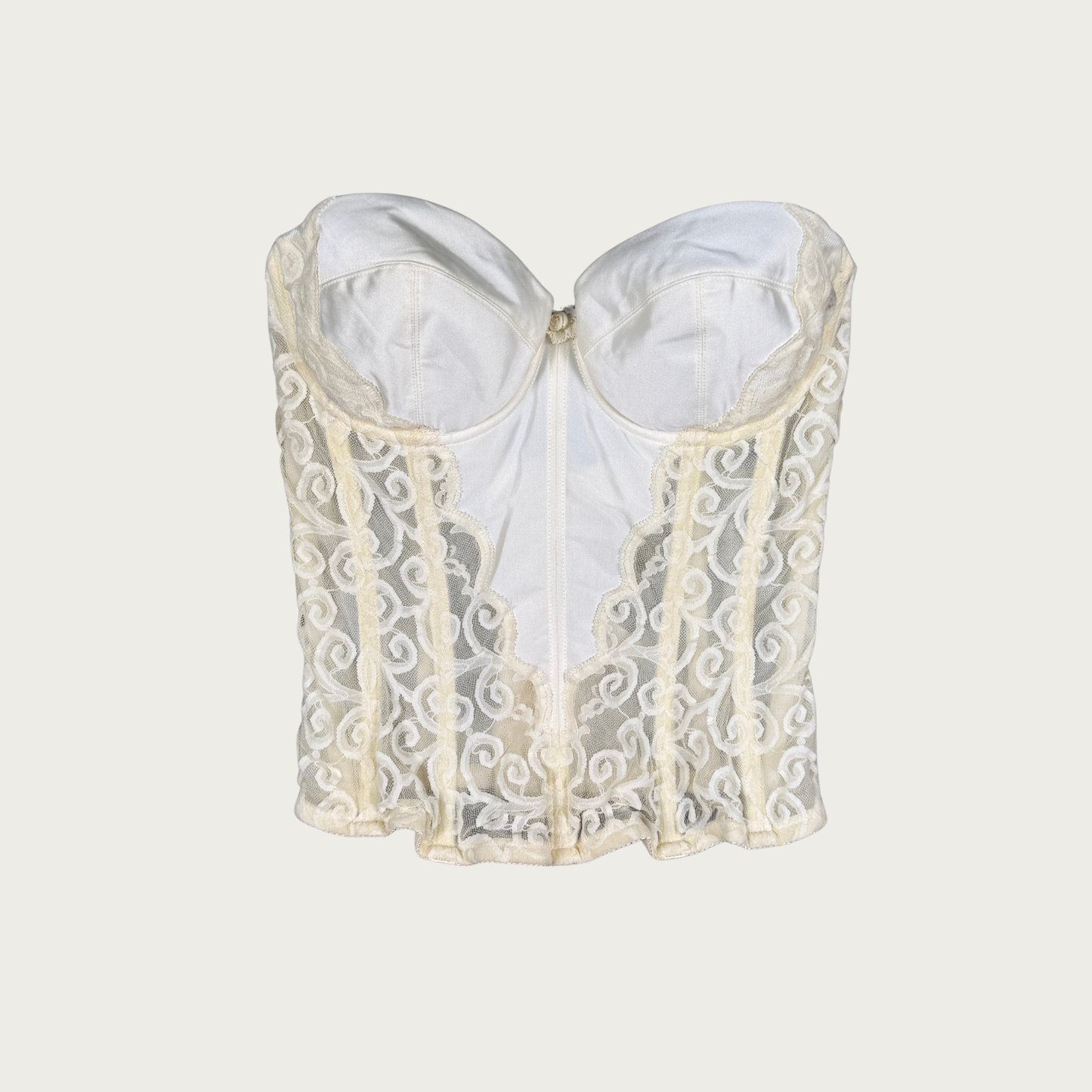 (34C) Victoria's Secret White Bustier Top