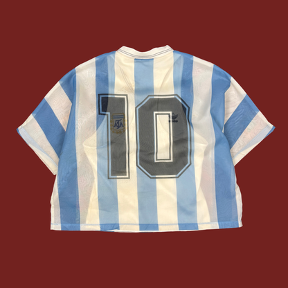 (M) Adidas Argentina #10 Maradona Layered Jersey