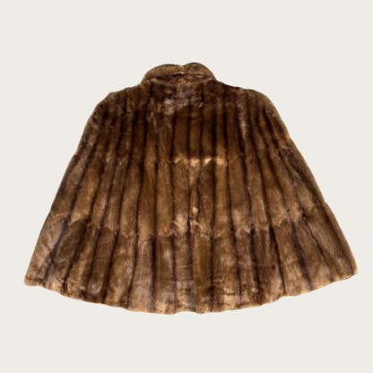(OS) 60s/70s Genuine Fur Cape