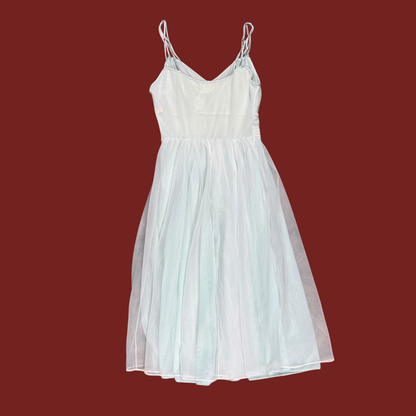 (M) 60s/70s Baby Blue Slip Dress