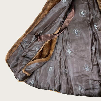 (OS) 60s/70s Genuine Fur Cape