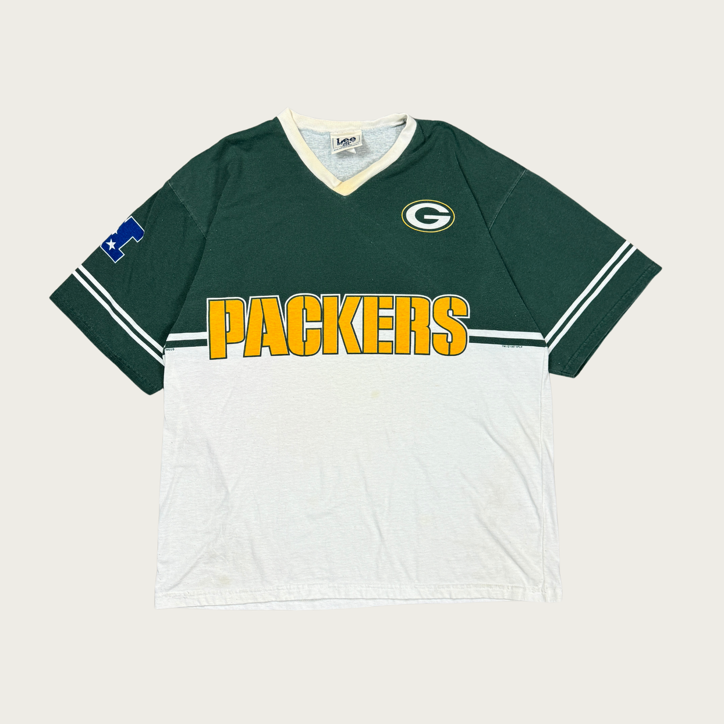 (XL) 90s Green Bay Packers Cotton Jersey Tee