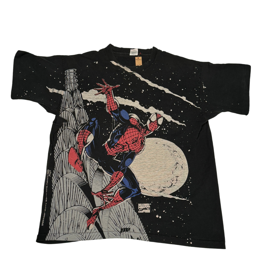 VERY RARE 1995 All Over Print Spider-man Shirt