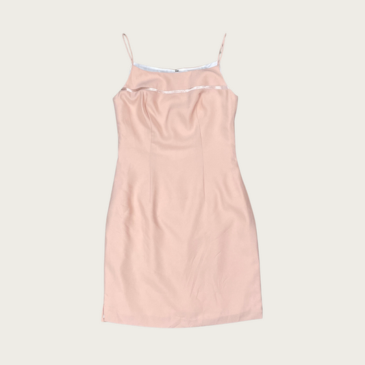 (S) 90s/Y2K Blush Pink Mini Dress