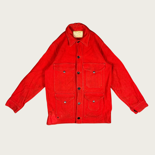 (L) 50/60s Filson Mackinaw Cruiser Red Wool Shirt Jacket