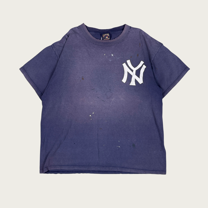 (2XL) 90s Distressed New York Yankees Mickey Mantle Tee