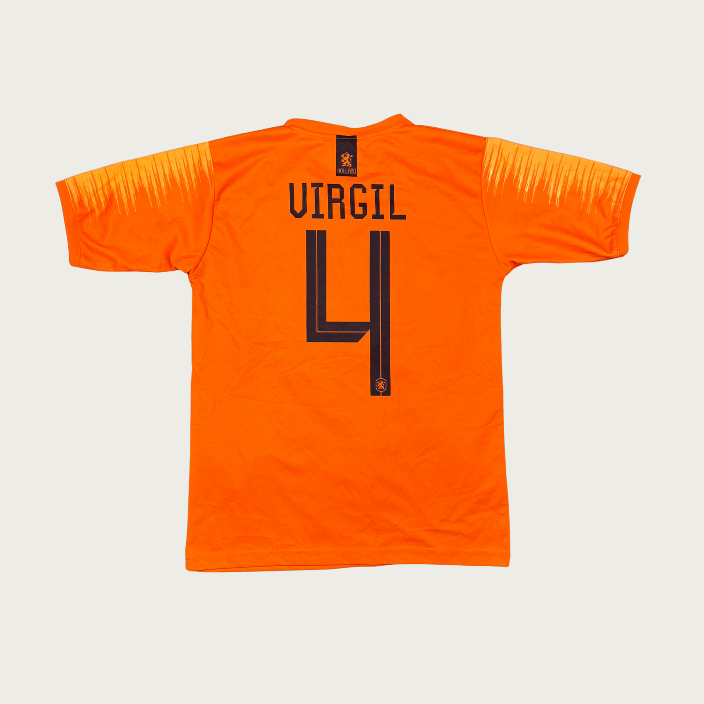 (XS) Netherlands Holland #4 Virgil Youth Jersey