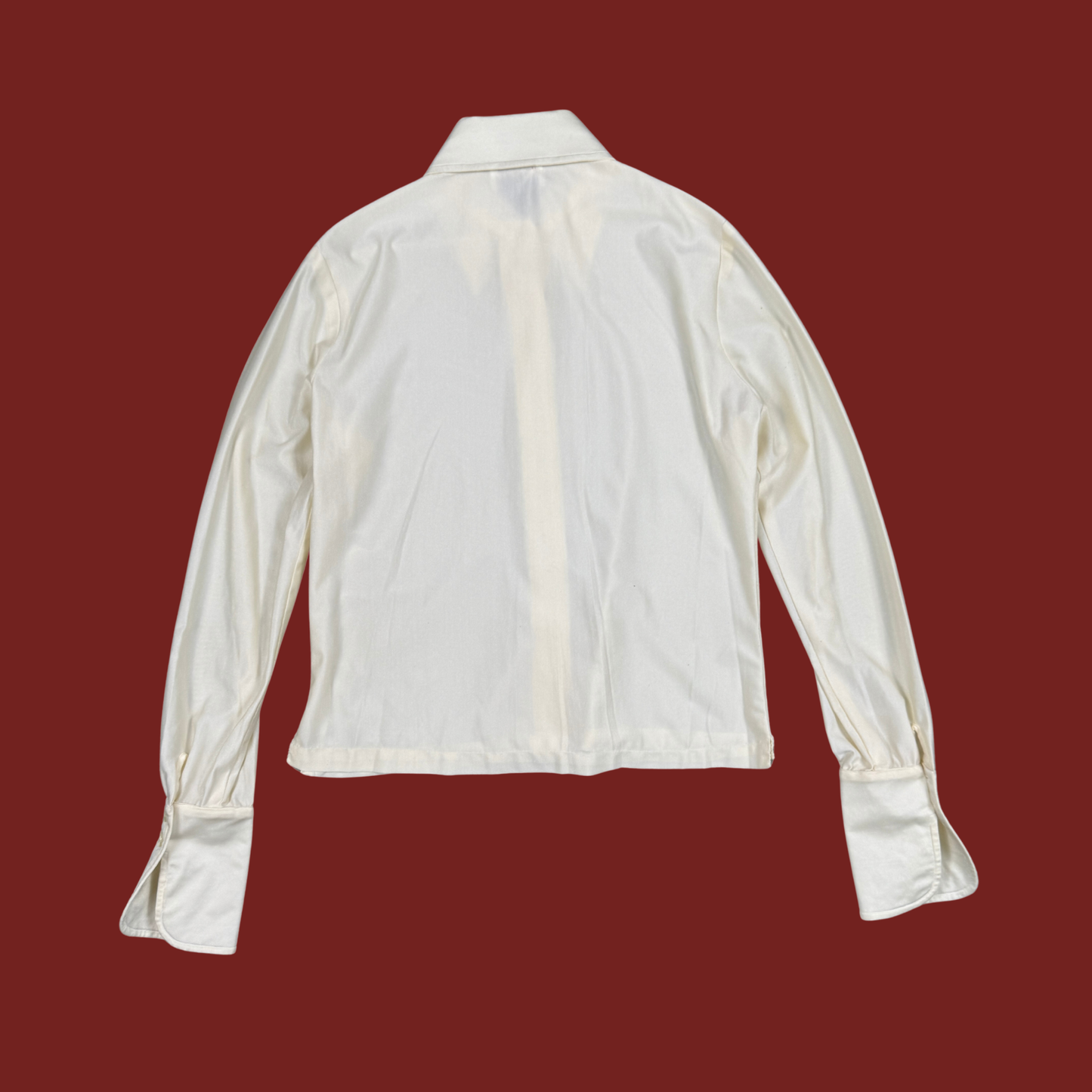 (M/L) 70s Cream Disco Shirt