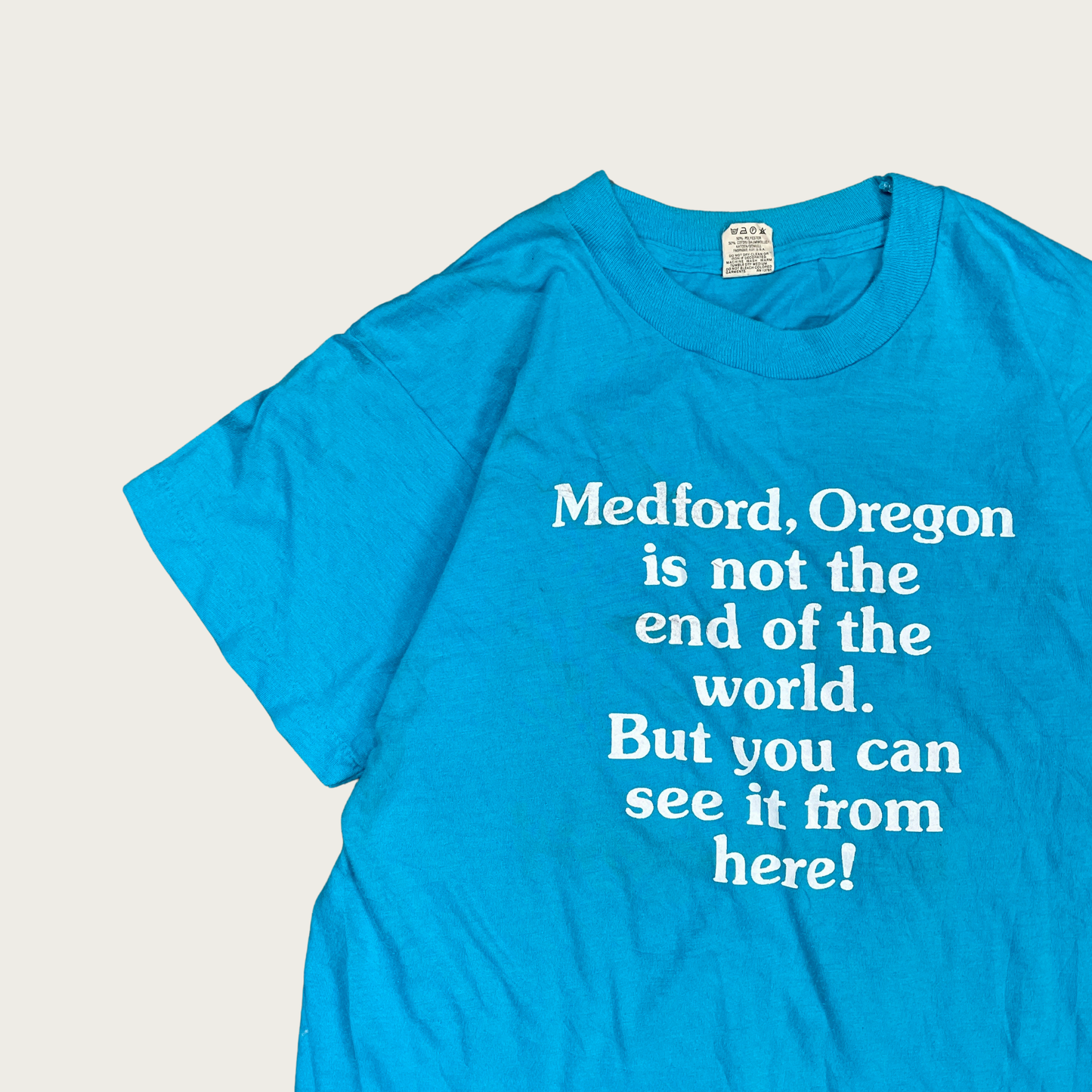 (S) 80s Medford Oregon Slogan Tee