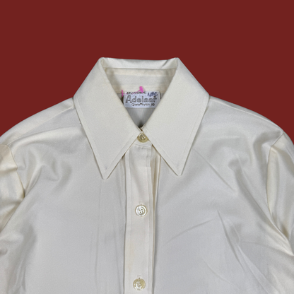 (M/L) 70s Cream Disco Shirt