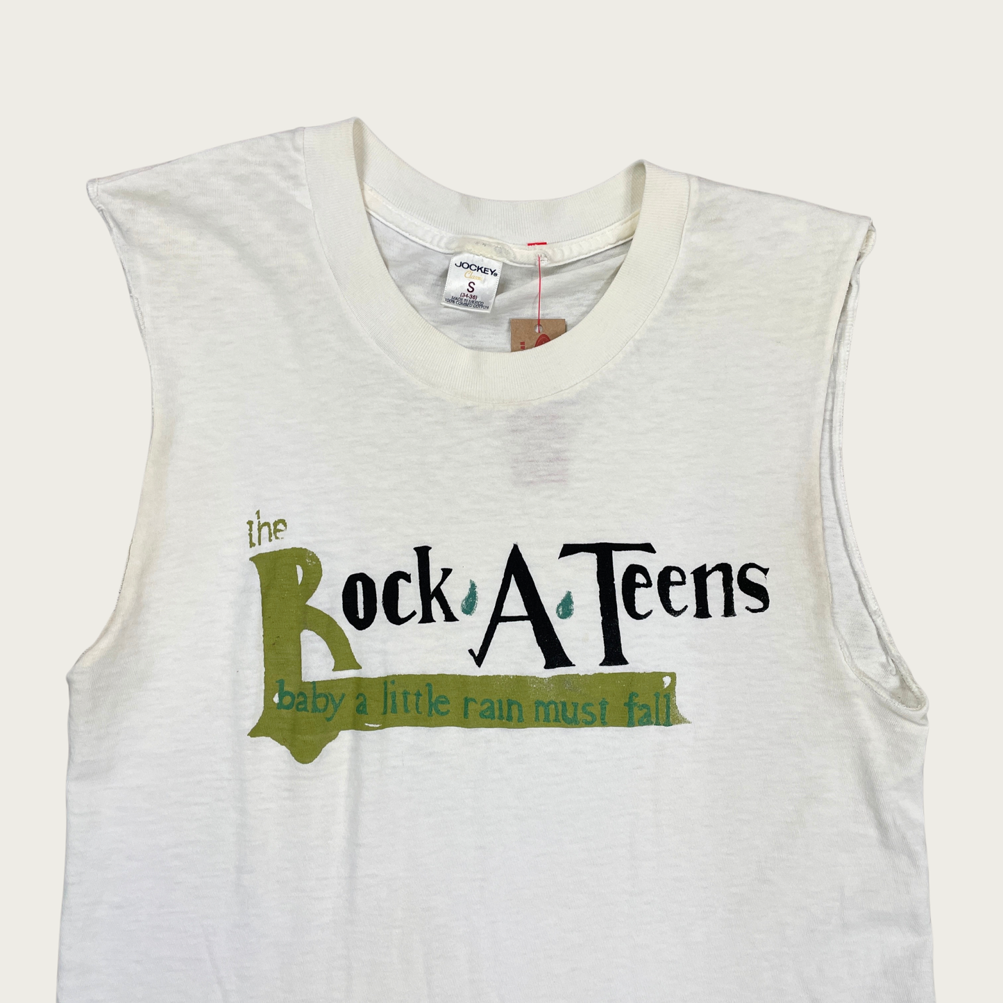 (S) The Rock-A-Teens "Baby A Little Rain Must Fall" Muscle Tee